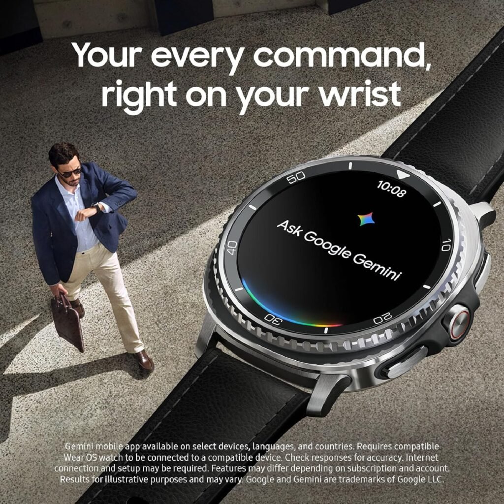 “Samsung Galaxy Watch 8 Classic side view.”