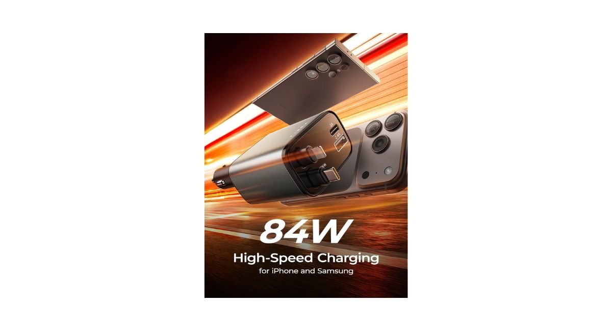LISEN Retractable Car Charger Review: The 84W USB-C Fast Charger That Fixed My Tangled Cable Problem