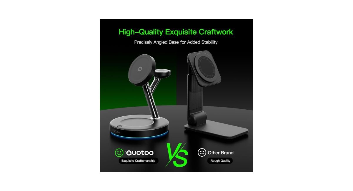Ouotoo 3-in-1 Charging Station Review: 28% Faster MagSafe Charging for iPhone, AirPods & Apple Watch
