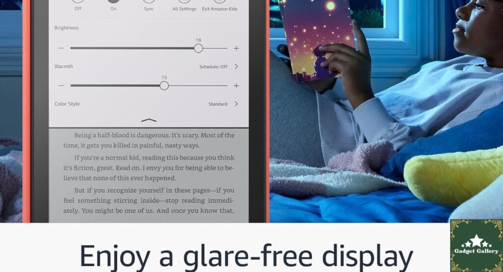 Amazon Kindle Colorsoft Kids display
