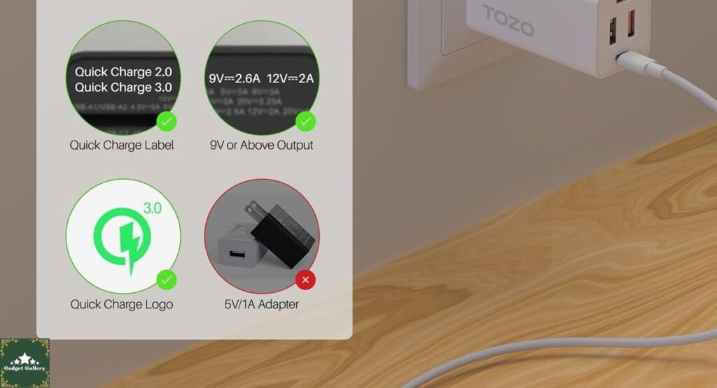 TOZO W1 Max Wireless Charger fast charging current