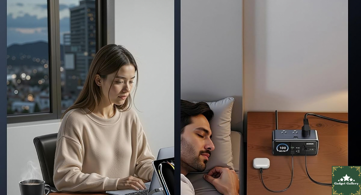 MOKiN 100W 8-in-1 Power Strip device features