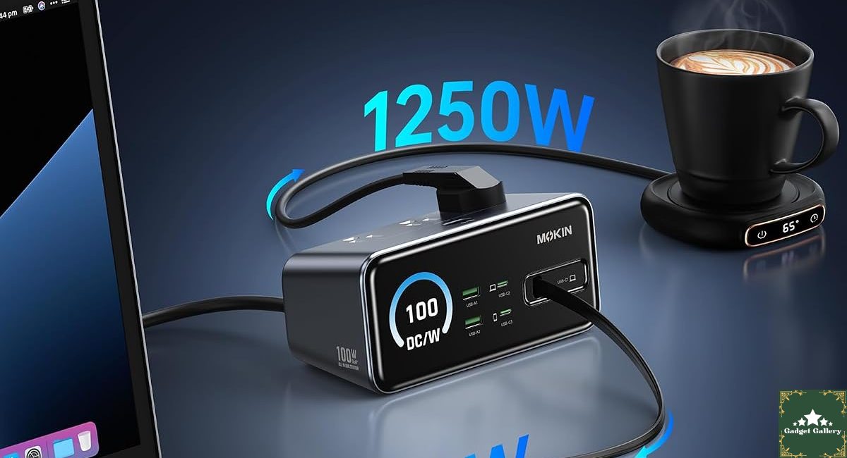 MOKiN 100W 8-in-1 Power Strip fast charging